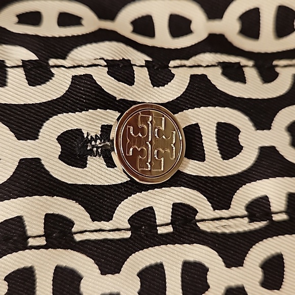 💕TORY BURCH💕 Long Sleeve Button Front Shirt Dress ~ 12 Geometric Chain Print - Picture 6 of 10